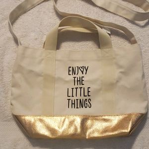 Canvas crossbody tote